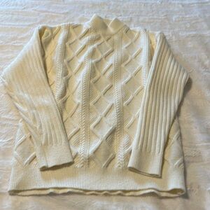 Oversized cream sweater